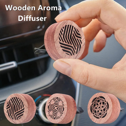 Wooden Car Vent Clip Aromatherapy Diffuser | Air Freshener Car Aromatherapy Diffuser Peaceful Pleasures Health and Wellness