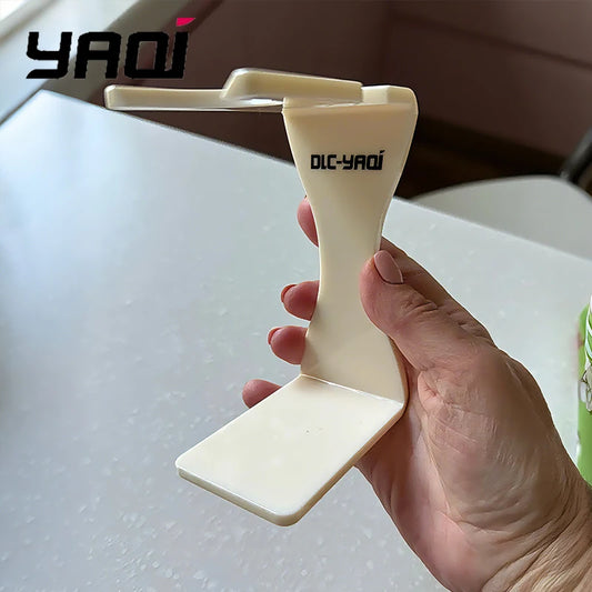 YAQI Minimalist Shaving Brush & Razor Holder Set – Creamy White Shaving Brush Holder Peaceful Pleasures Health and Wellness