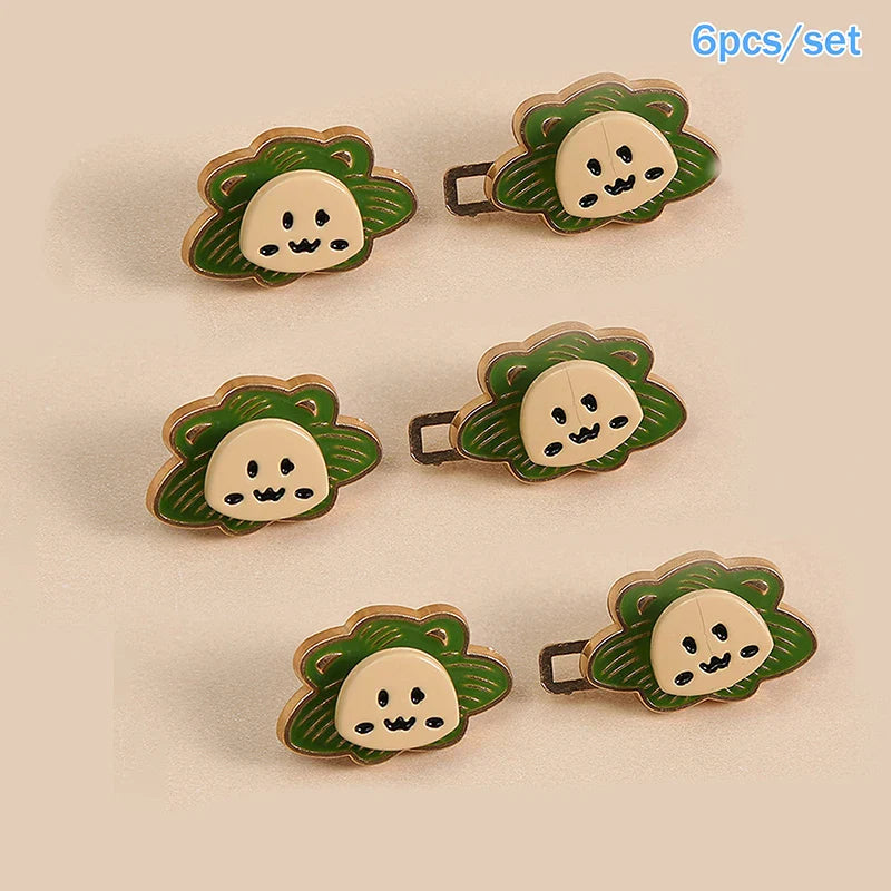 6-Pack Cartoon Lion Metal Waist Tightener Pants Clips