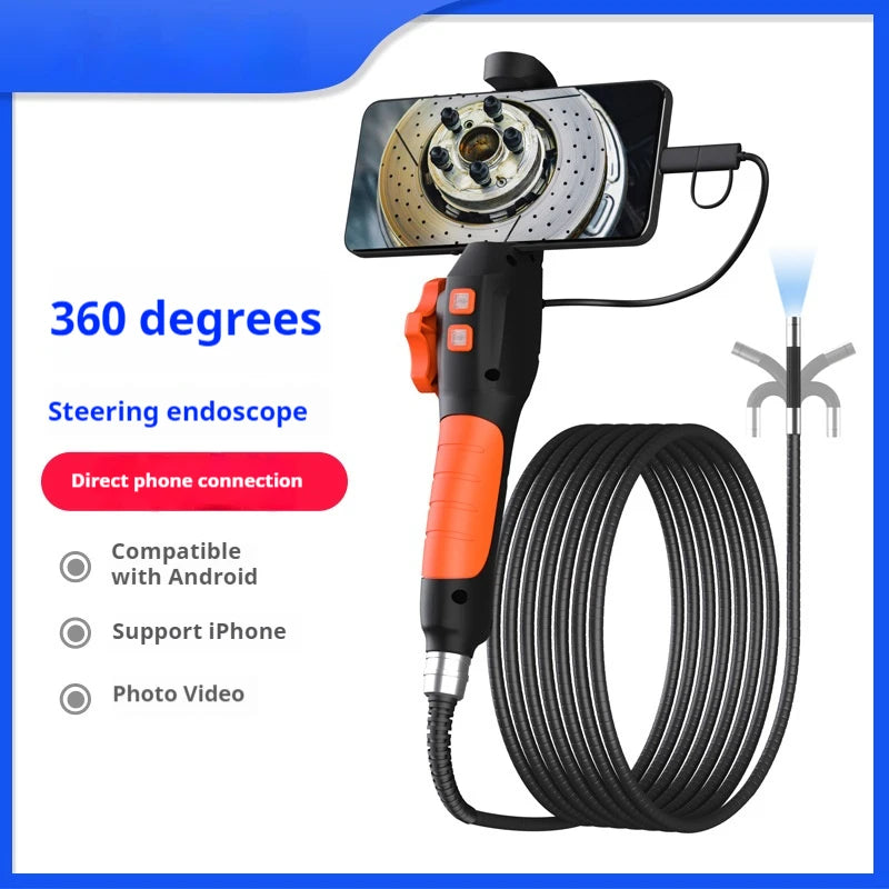 Industrial Endoscope Camera Single Lens Pipe Inspection Borescope for Checking Car Sewer Peaceful Pleasures Health and Wellness