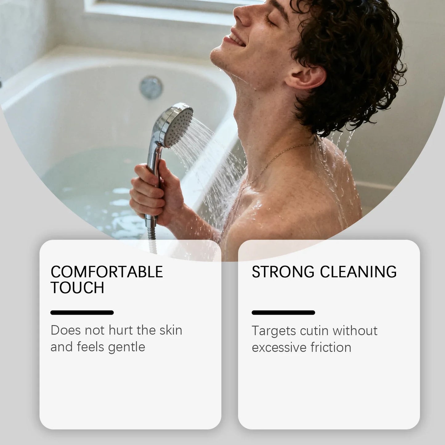 Exfoliating Shower Towel – Dead Skin Scrubber & Back Scrub