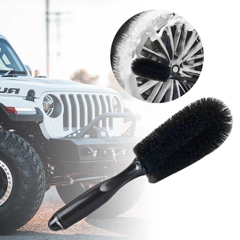 Car Wheel & Rim Cleaning Brush – Soft Bristle Auto Detail Tool Peaceful Pleasures Health and Wellness