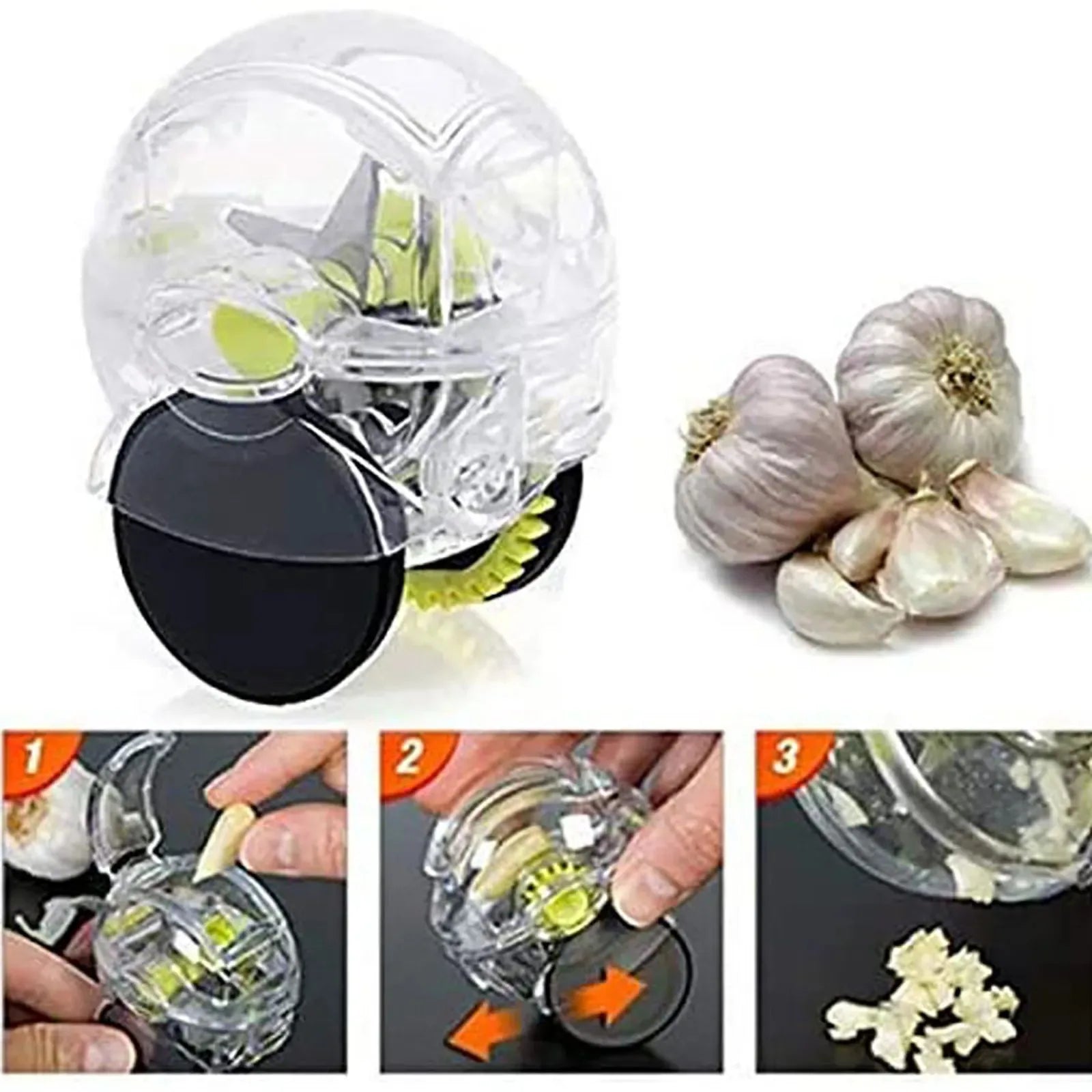 Kitchen Gadget Tool Garlic Chopper Wheel Garlic Mincer Roller Kitchen Aid Garlic Hand Crusher Kitchen Items Outils Cuisine Peaceful Pleasures Health and Wellness