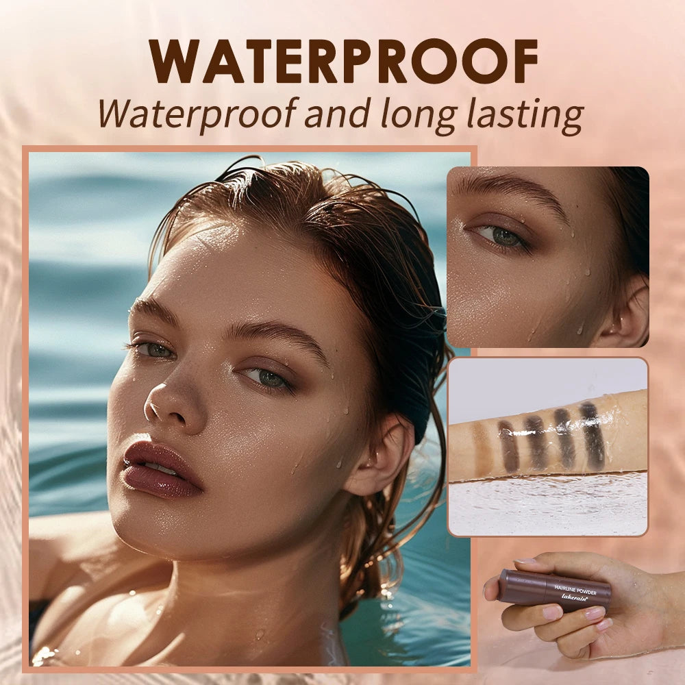 Lakerain Hairline Powder Filling Hair and Eyebrows Gaps Naturally Modify Long Lasting Holding Waterproof Sweat-proof Fine Powder Peaceful Pleasures Health and Wellness