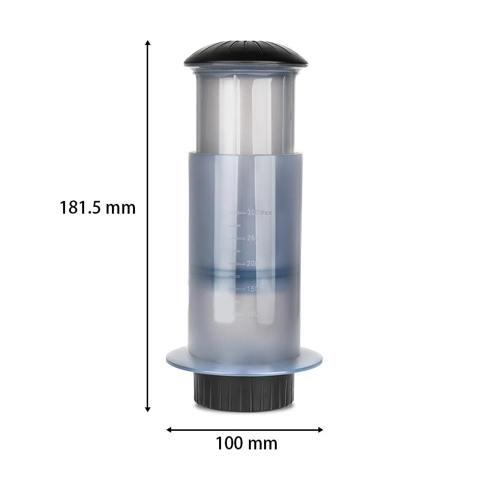 Espresso Portable Coffee Maker French Press Coffee Pot Kitchen Supplies for Aeropress Cafe Press Machine with Filter Paper Kit Peaceful Pleasures Health and Wellness light green M