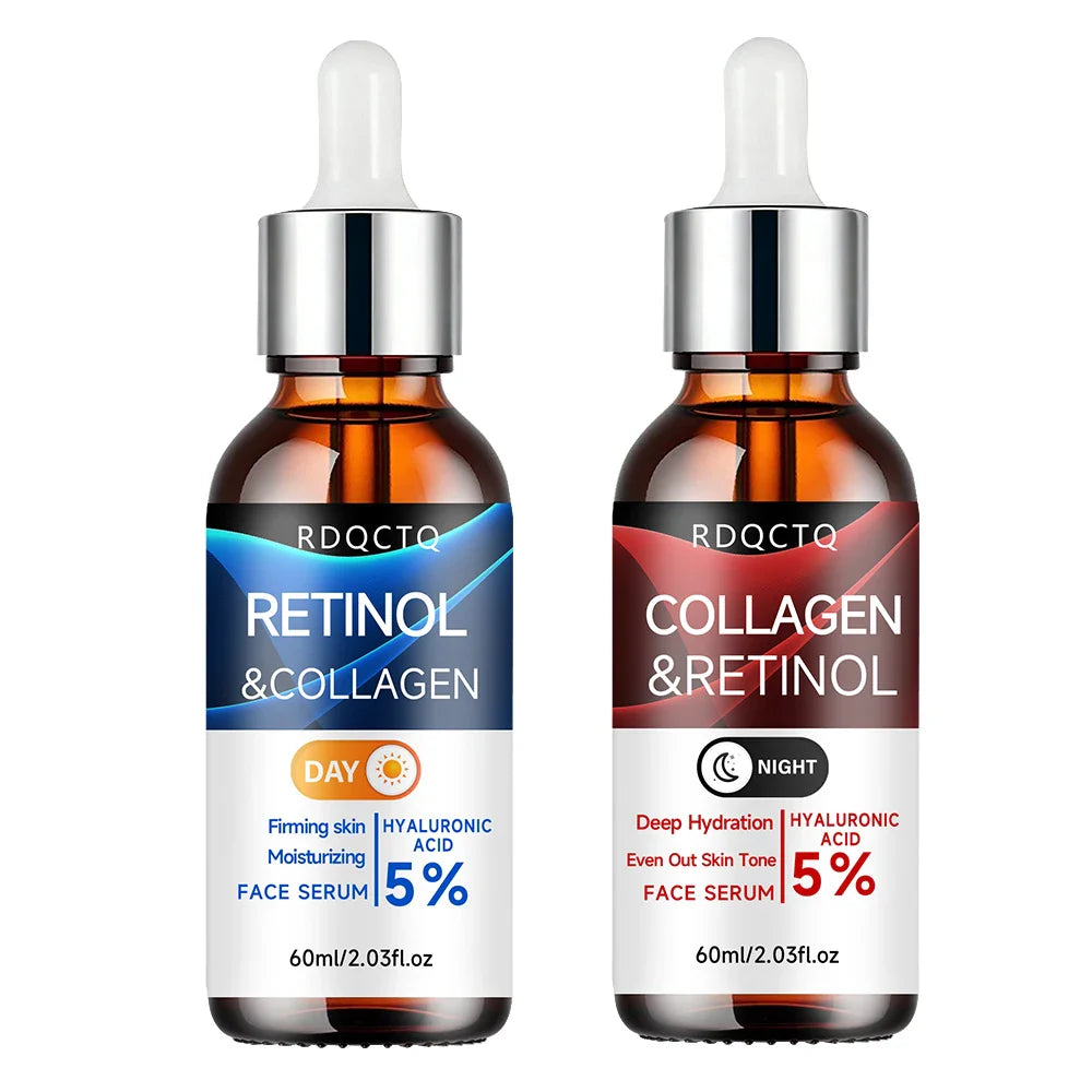 Retinol & Collagen Day Night Serum 2-Pack | Hyaluronic Acid