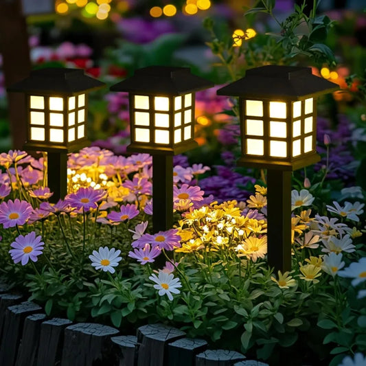 2-Pack Solar Pathway Lights | IP65 Waterproof Outdoor LED Garden Solar Pathway Lights Peaceful Pleasures Health and Wellness