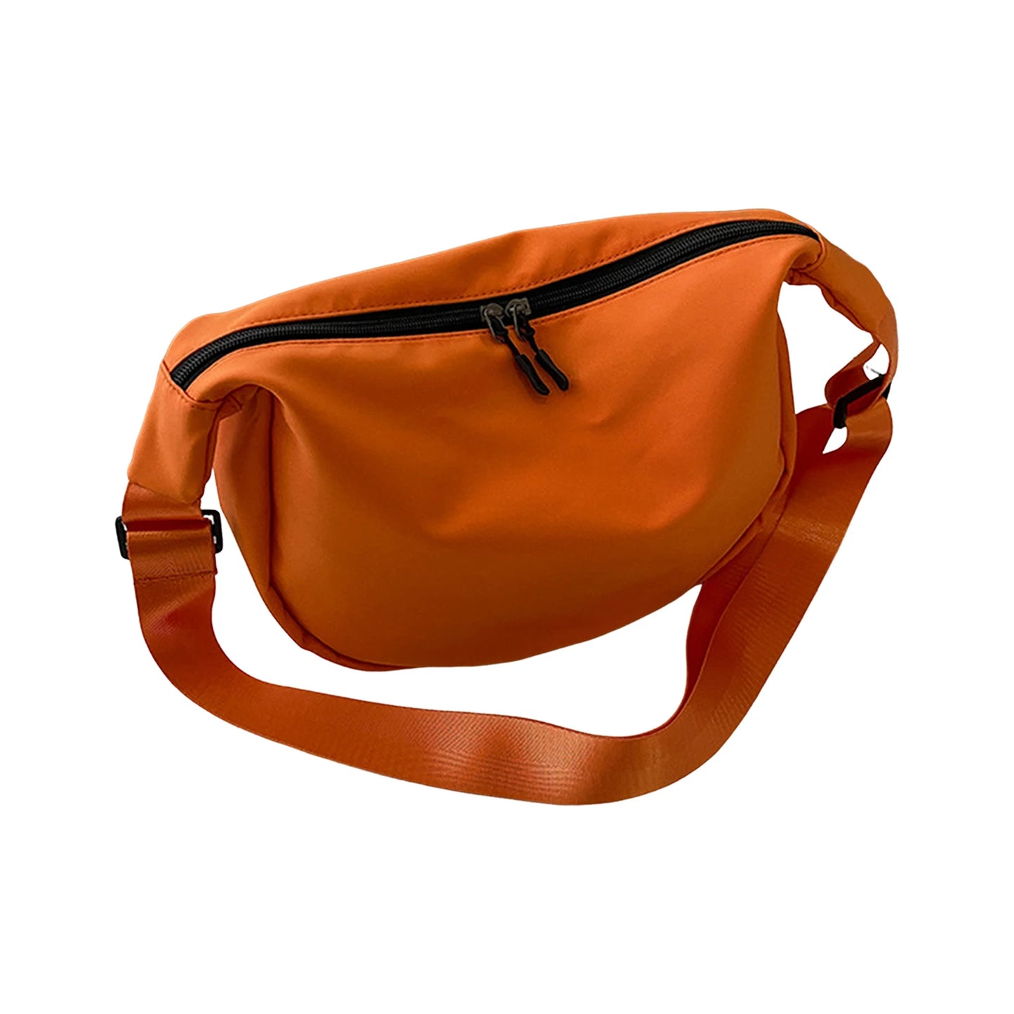 Women Oxford Cloth Crossbody Bag Large Capacity Adjustable Strap Simple Korean Style for Autumn Winter Fashion Peaceful Pleasures Health and Wellness Orange