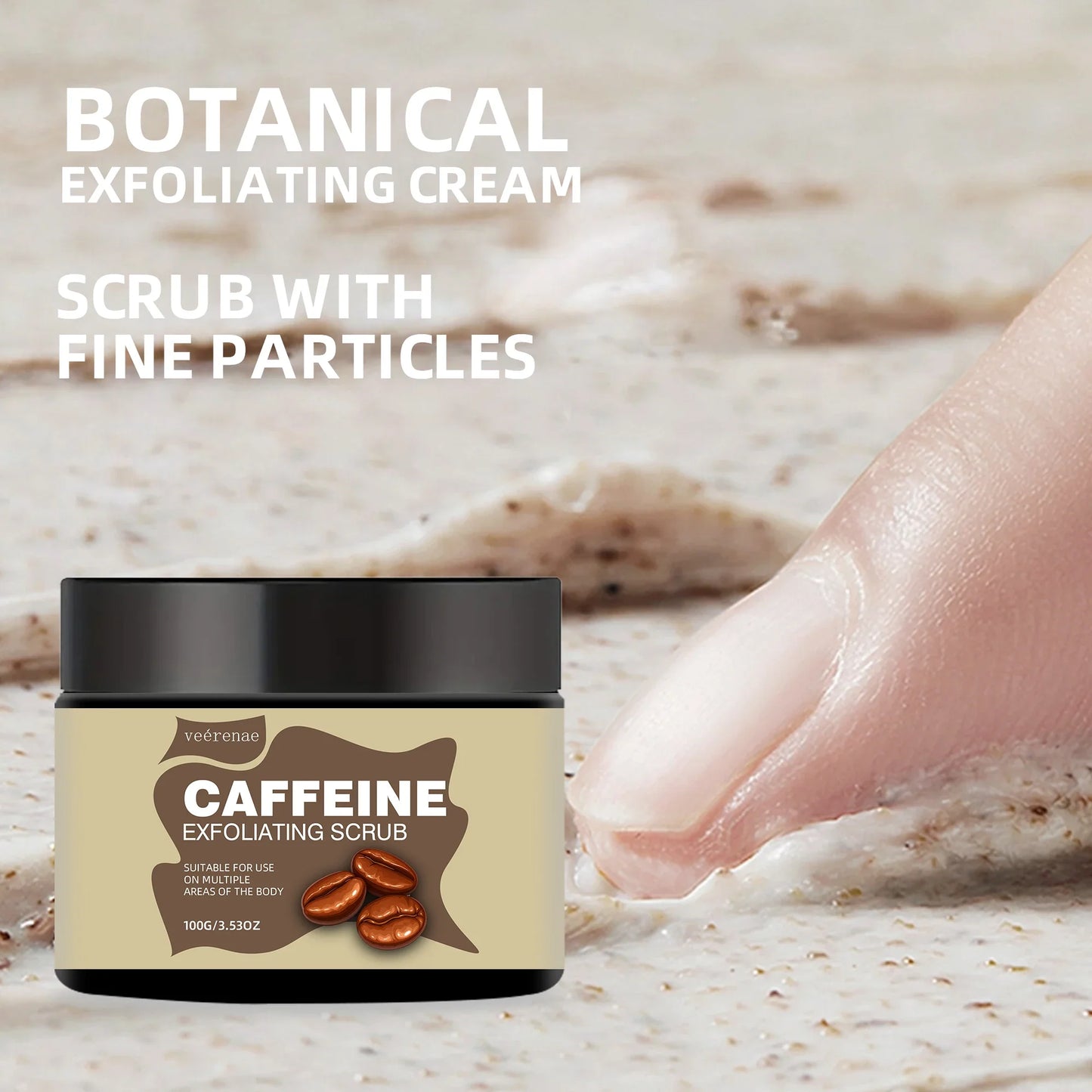 Veérenae Caffeine Exfoliating Face Scrub – All Skin Types