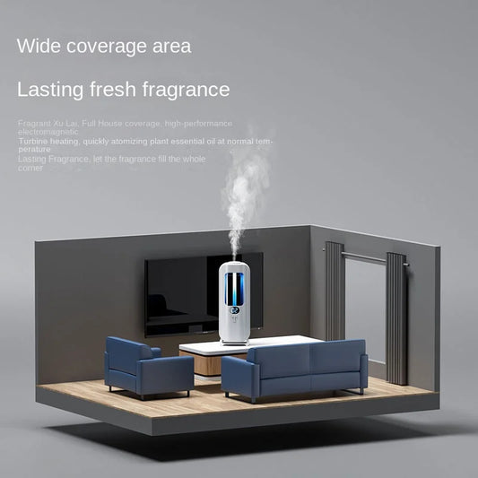 Automatic Aromatherapy Machine And Air Humidifier With Digital Display And Colored Lights -Machine Office Home, And Bathroom Peaceful Pleasures Health and Wellness
