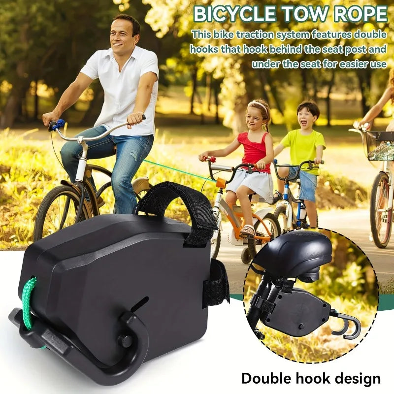 Retractable Bike Tow Rope – Safe PVC Traction Tool for Cyclists Bike Tow Rope Peaceful Pleasures Health and Wellness