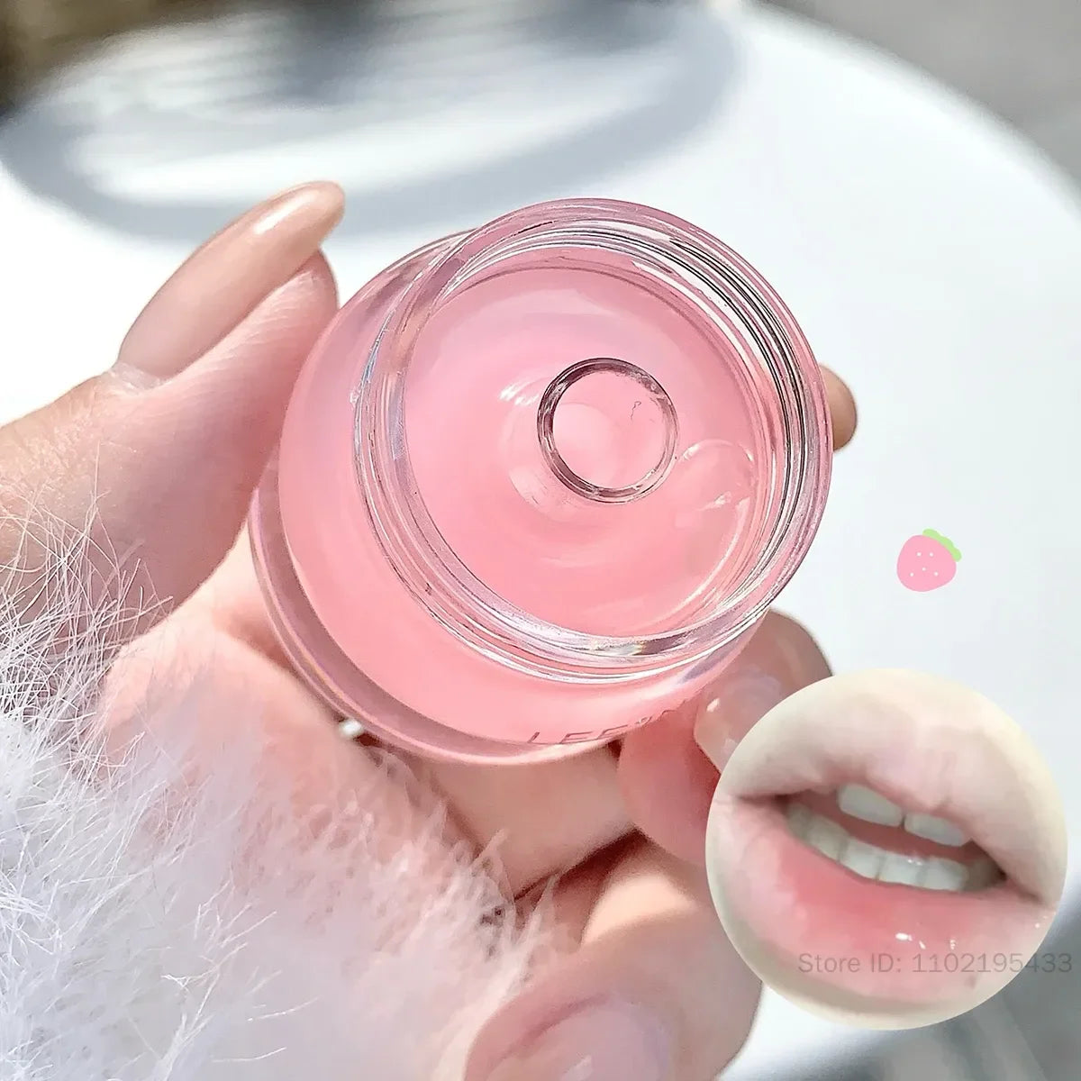 Strawberry Lip Oil & Jelly Lip Mask Set – 2Pc Hydrating Lip Care