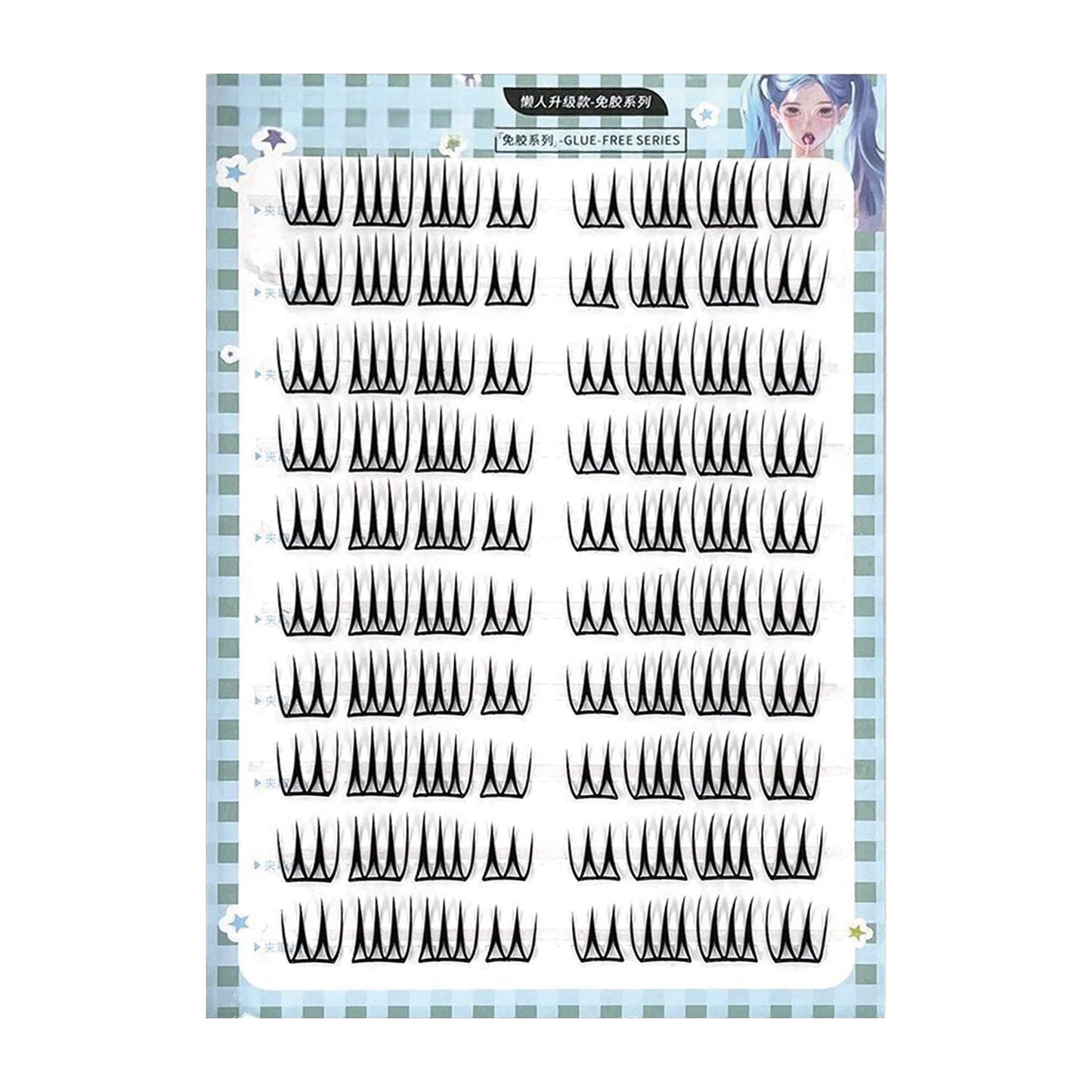 10 Rows Individual Lashes Clusters Segmented Natural Lash Extension Fox-style Flying False Eyelashes Makeup Tool Peaceful Pleasures Health and Wellness style 9