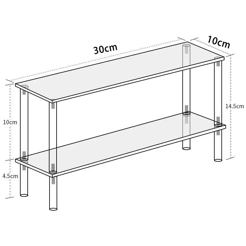 Acrylic Multi-Layer Cosmetics & Perfume Display Shelf Rack