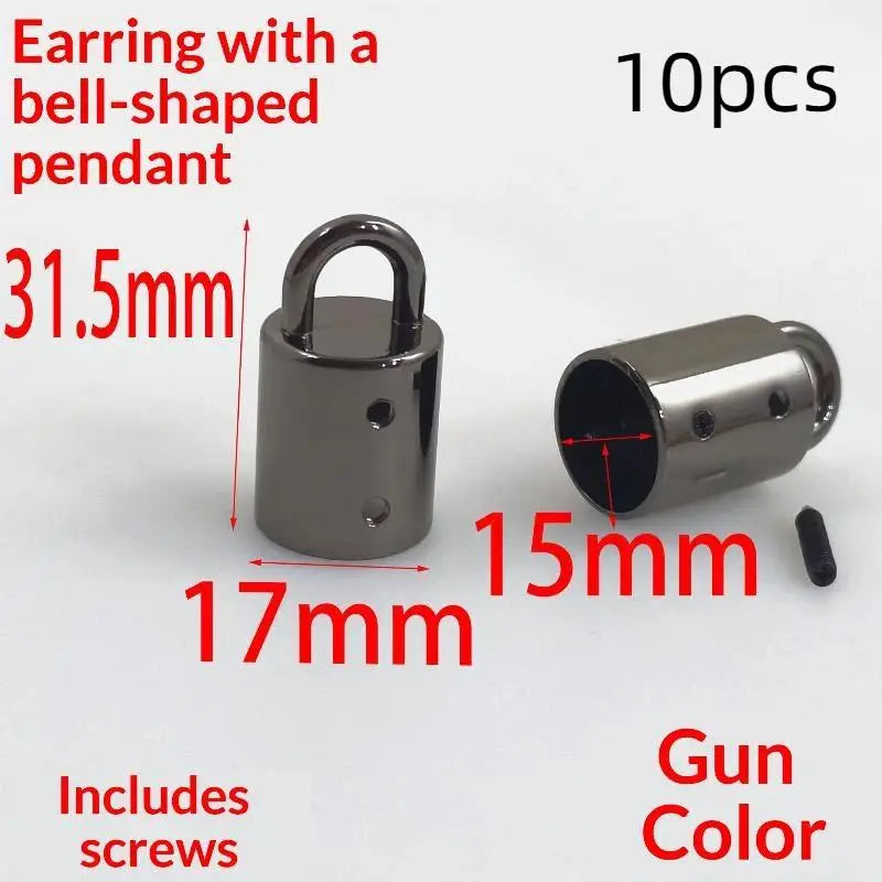 10Pcs 15mm Stainless Steel Cord End Locks | Bag DIY Hardware