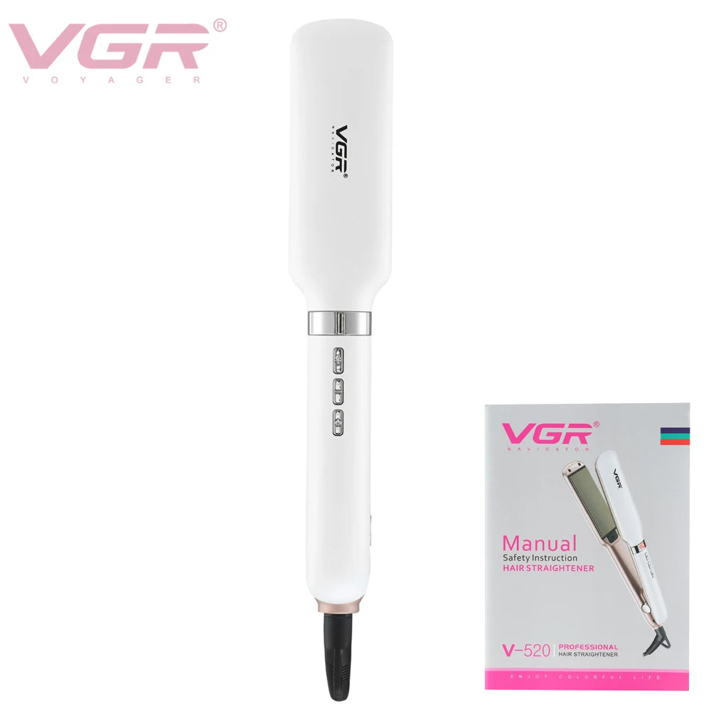 VGR Professional Perm Splint Dormitory Home Straight Hair Curling Convenient Hair Care Adjustable Hair Straightener V-520 Peaceful Pleasures Health and Wellness