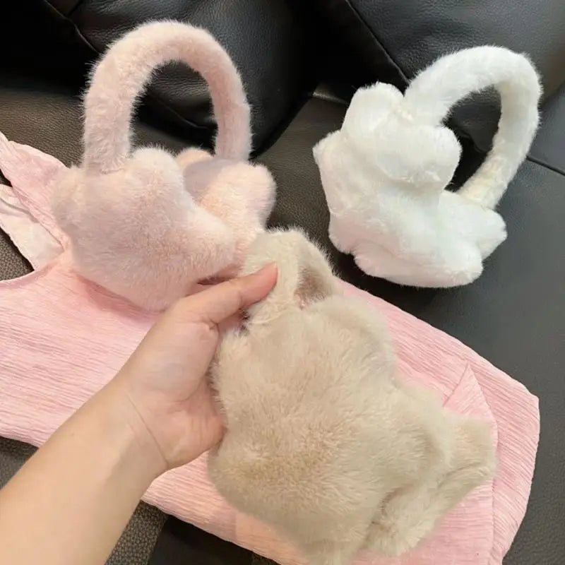 Star Plush Earmuffs – Fluffy Windproof Winter Ear Warmers