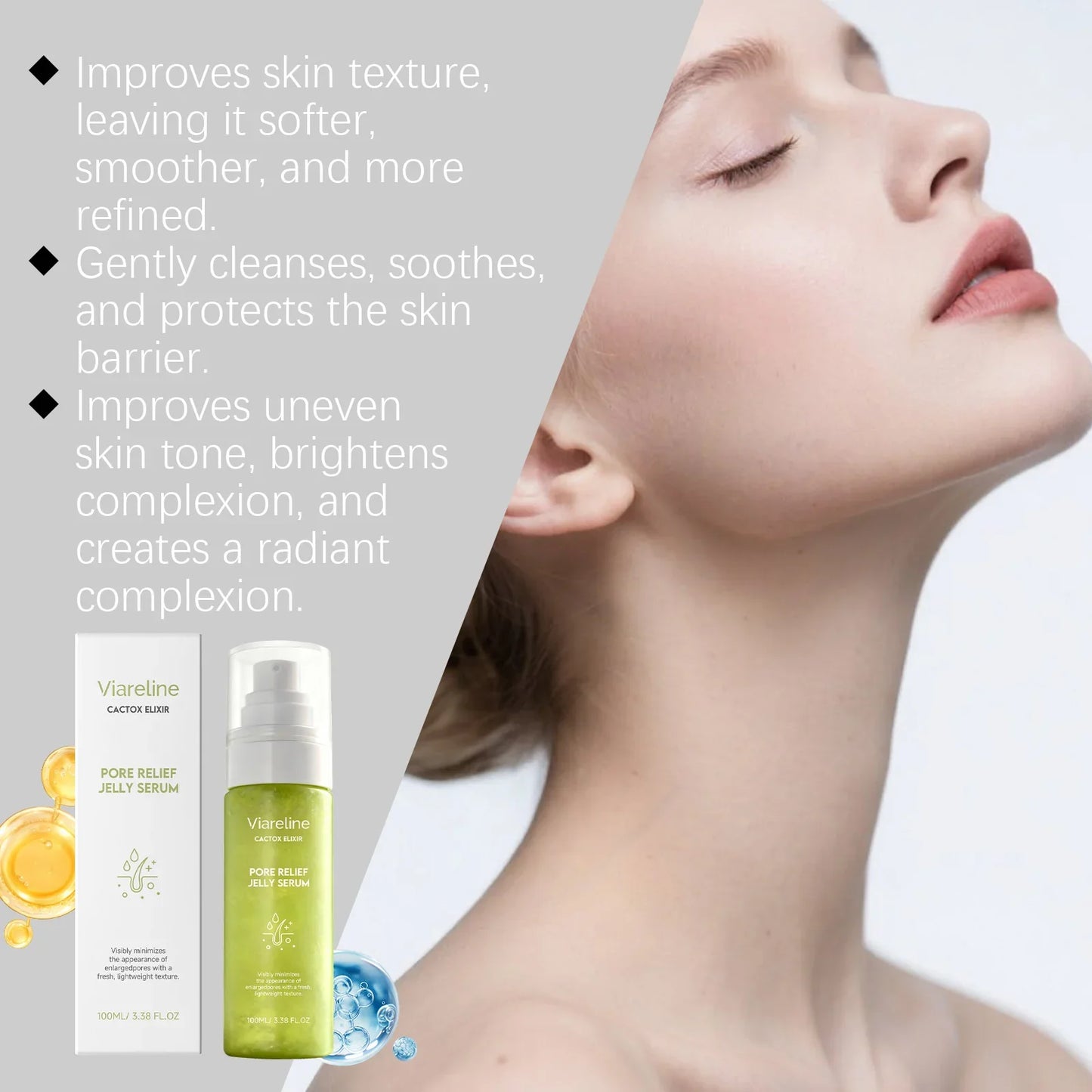 Moisturizing Gel Face Serum – Hydrating, All Skin Types