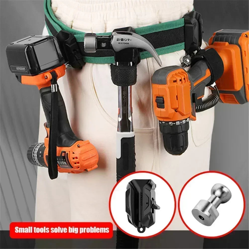 Heavy Duty Belt Tool Holster Pouch | Drill & Power Tool Holder
