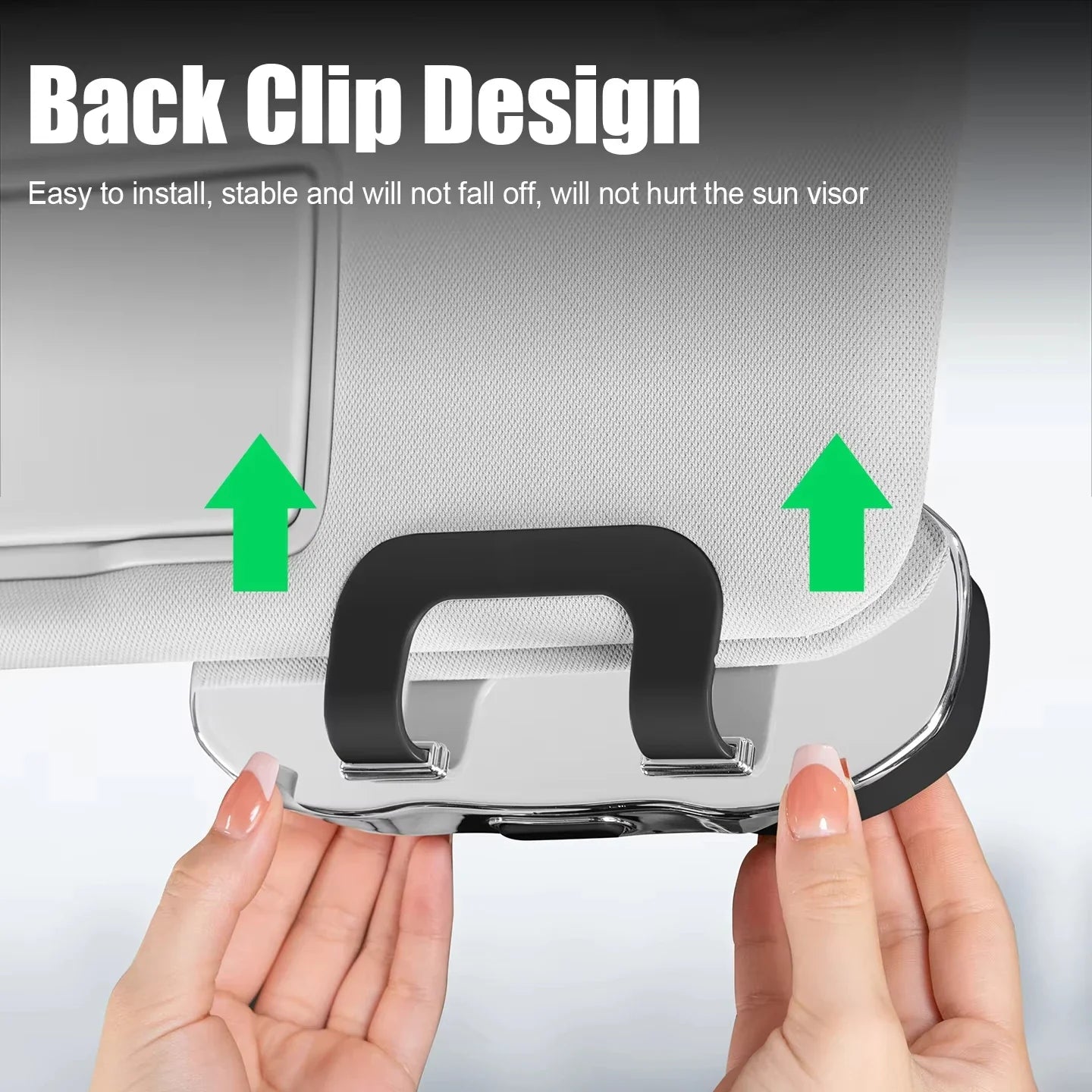 Car Sun Visor Sunglasses Holder – Anti-Scratch ABS Case