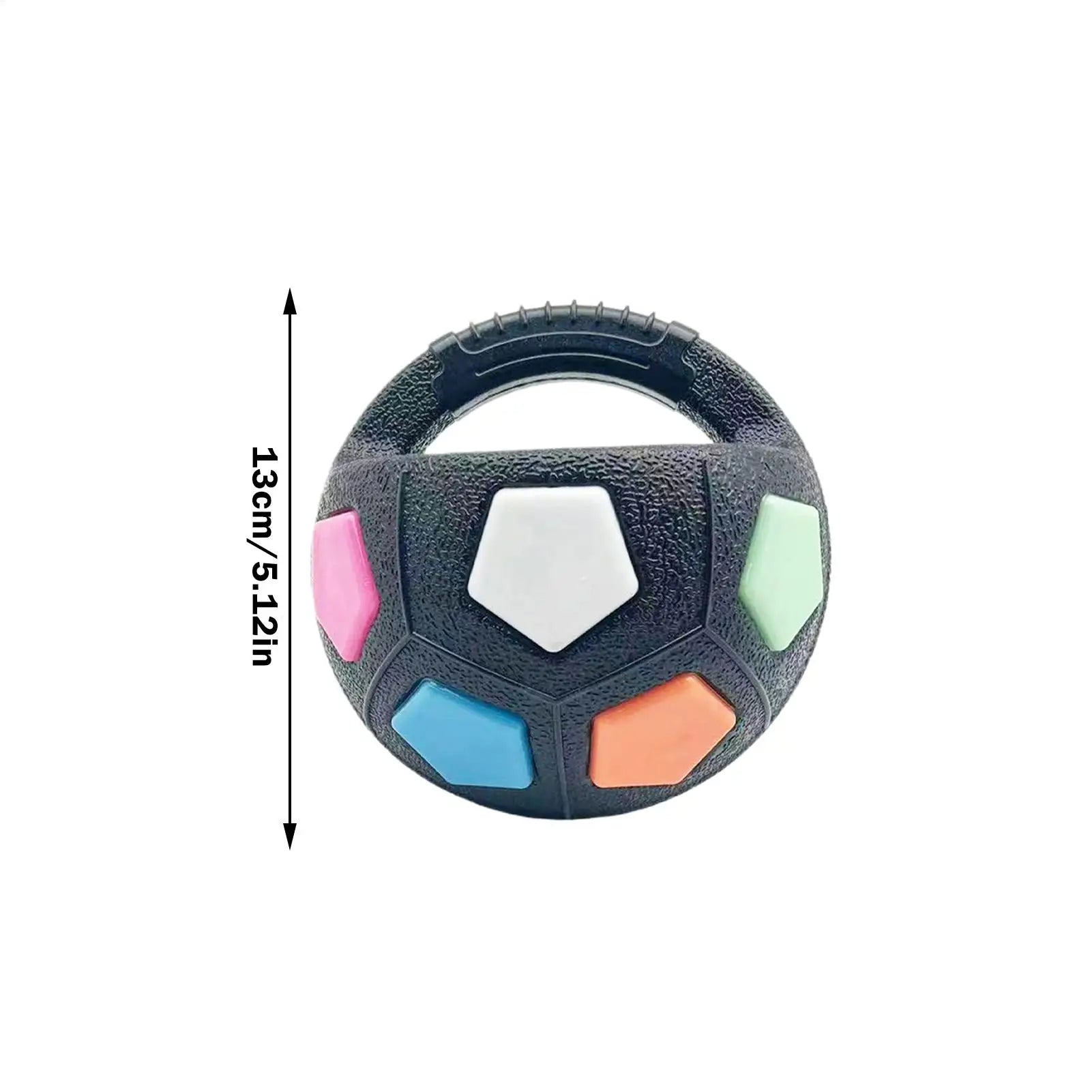 New football tennis ball shaped pet dog toys durable teething relief to accompany outdoor training squeak toys Peaceful Pleasures Health and Wellness