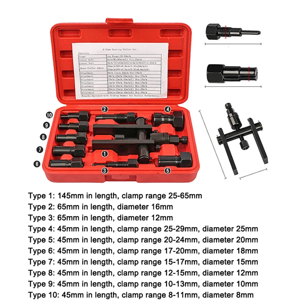 Bearing Remove Tool Motorcycle Puller Practical Metal Bearings