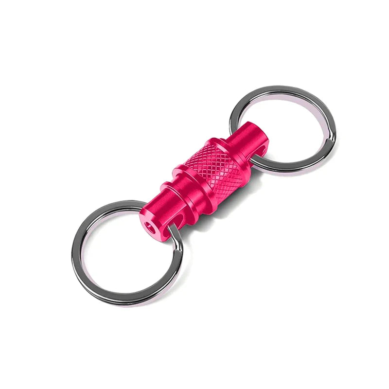 360° Quick-Release Aluminum Keychain Clip | Bag Organizer