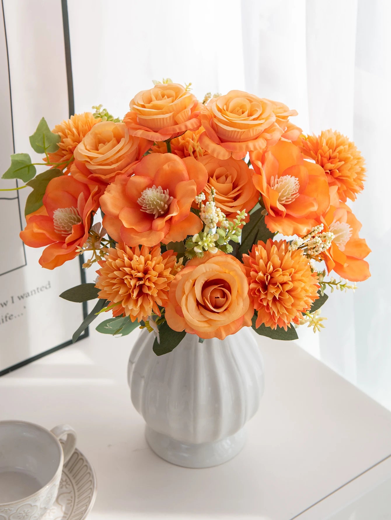 Artificial Silk Roses | Wedding Bouquet & Home Decor