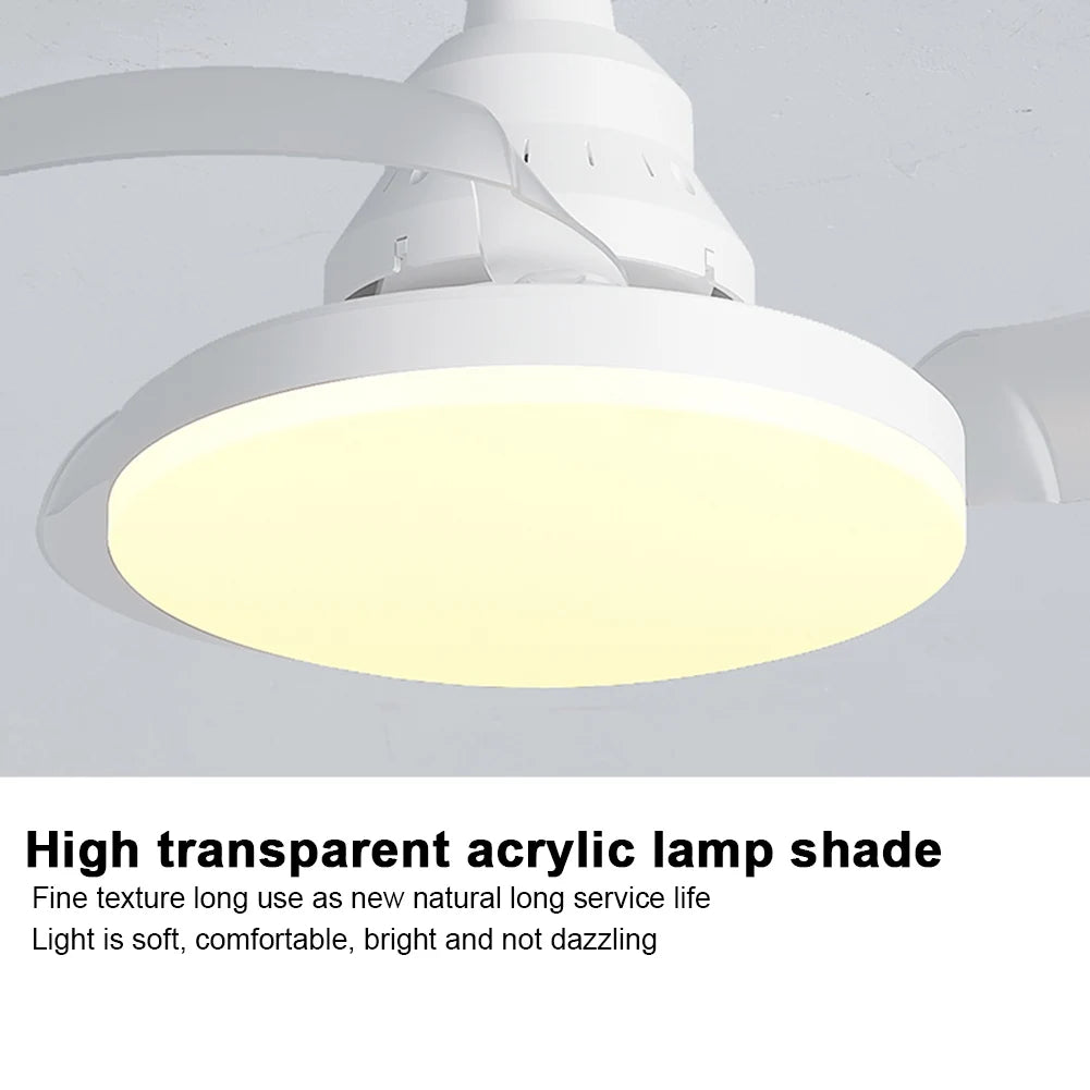Invisible Leaf Ceiling Fan with LED Light & Remote Control Peaceful Pleasures Health and Wellness