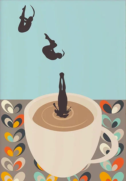 Coffee Lover Canvas Wall Art | Modern Kitchen Decor Poster