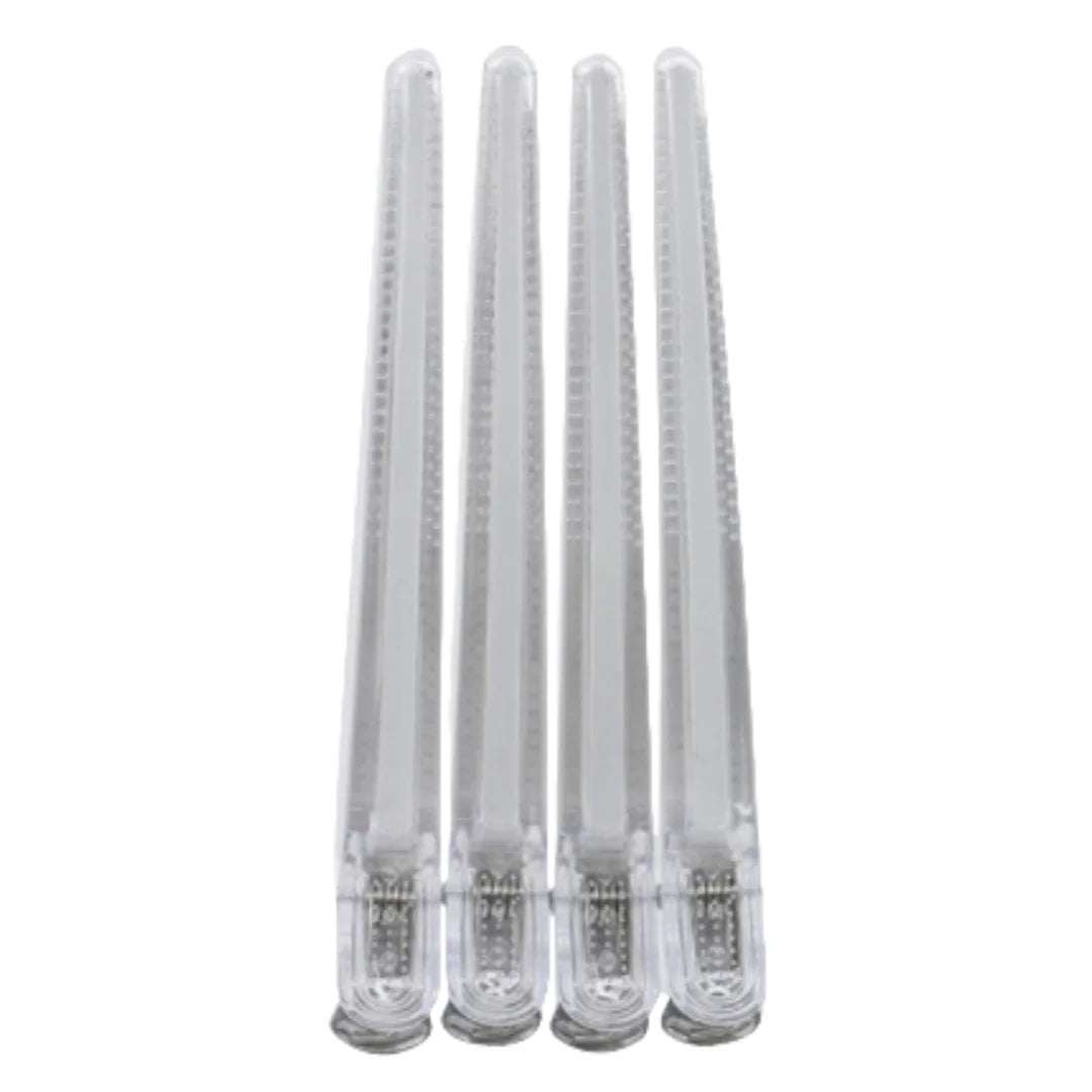 4/6/10/12Pcs Professional Hairdressing Hairpins Rainbow Colors Sectioning Cutting Hair Clamps Barber Hair Clips Styling Tools Peaceful Pleasures Health and Wellness white 4