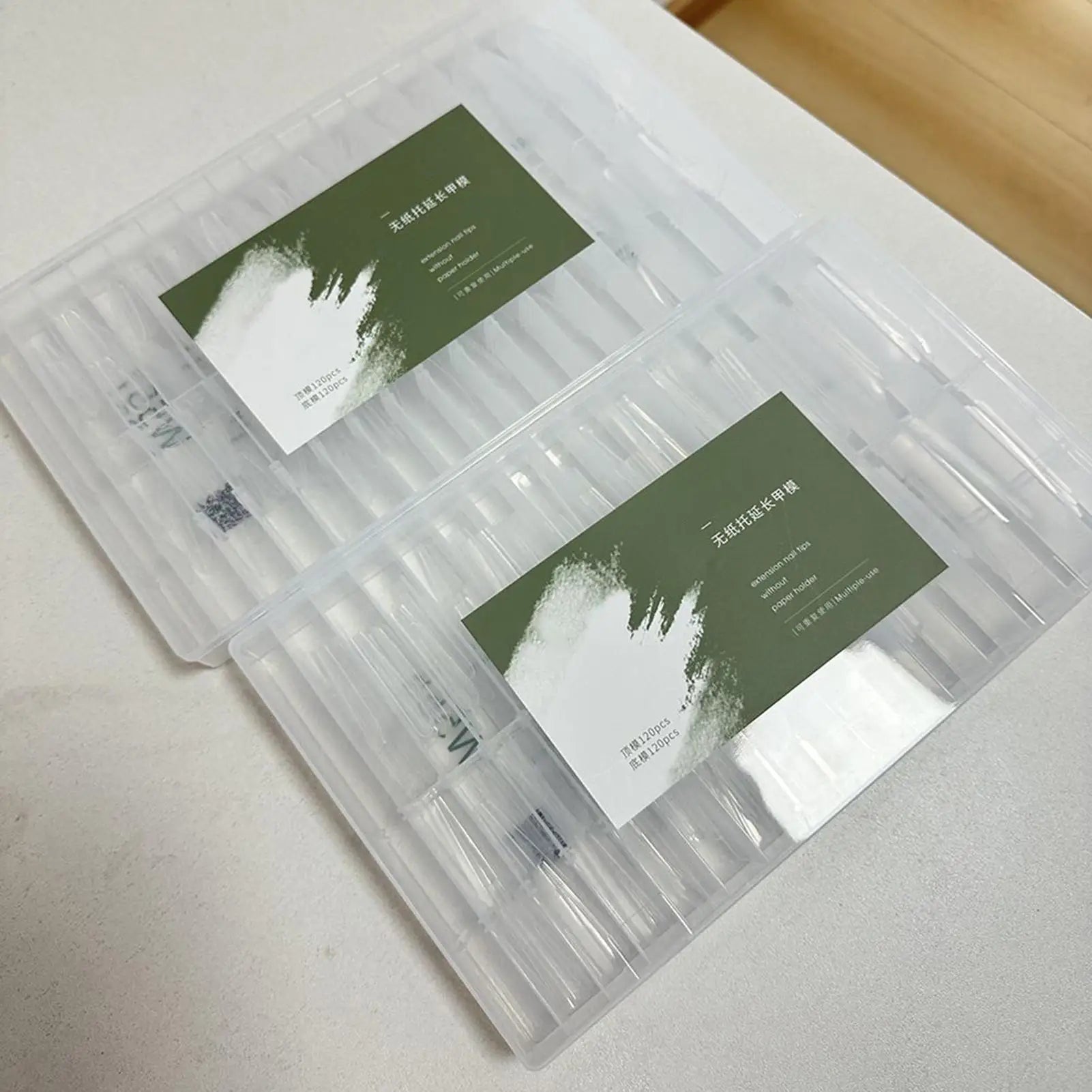 240Pcs Clear Building Nail Mold Tips Nail Extension Form Full Cover Finger Nail Arts Extend Builder Mold False Manicure Tool Peaceful Pleasures Health and Wellness