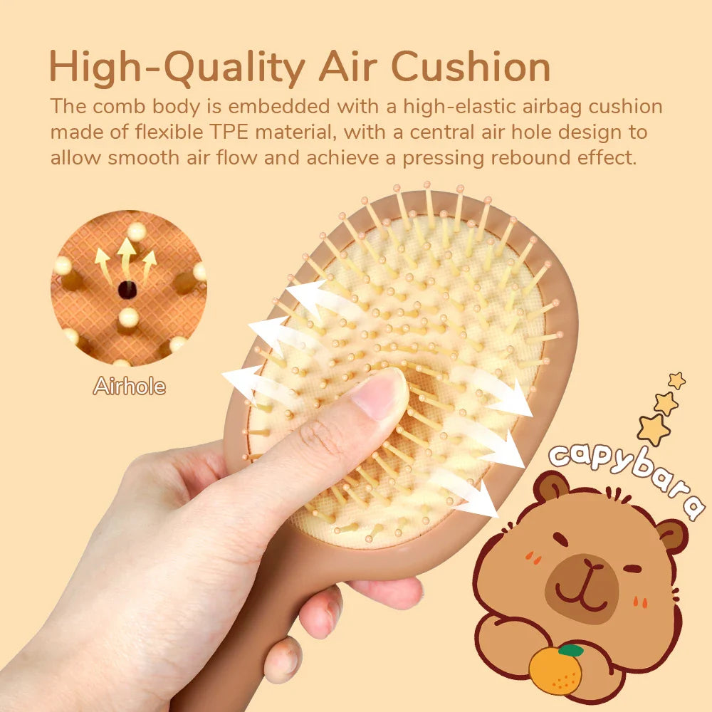 Capybara Air Cushion Hair Brush – Scalp Massage Comb