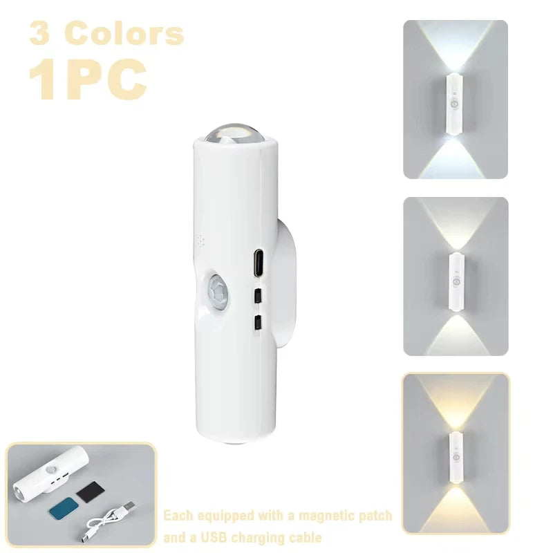 RGB Motion Sensor Night Light | Rechargeable Magnetic Spotlight Motion Sensor Night Light Peaceful Pleasures Health and Wellness 3 colors