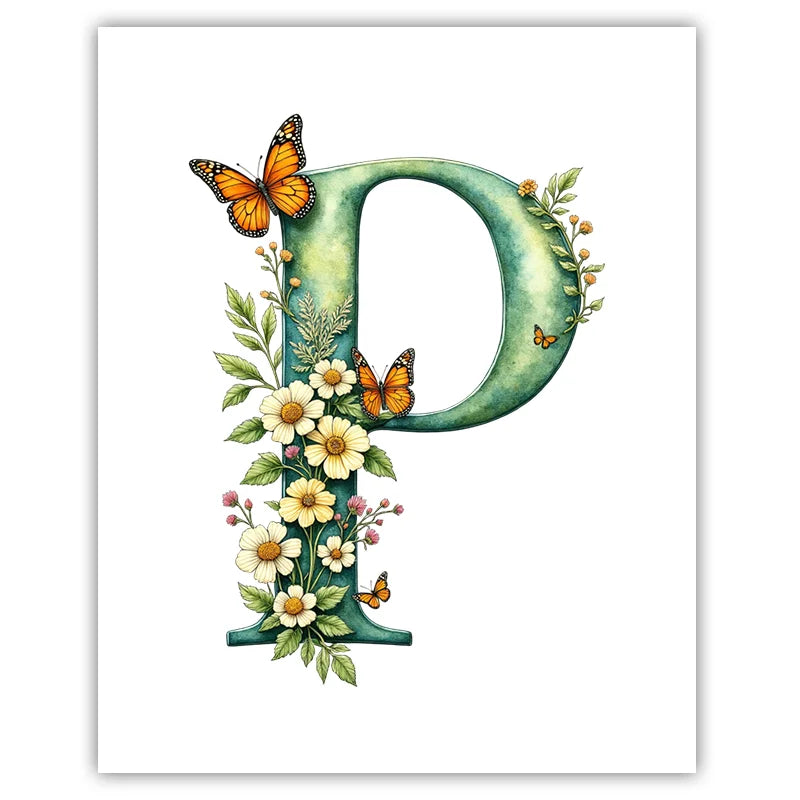 Custom Name Nursery Canvas Wall Art – Animals & Wildflowers Personalized Canvas Print Peaceful Pleasures Health and Wellness