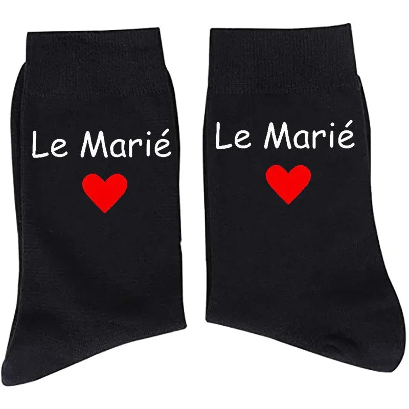 Wedding Party Socks – Groom, Best Man & Father of the Bride Novelty Wedding Socks Peaceful Pleasures Health and Wellness the groom