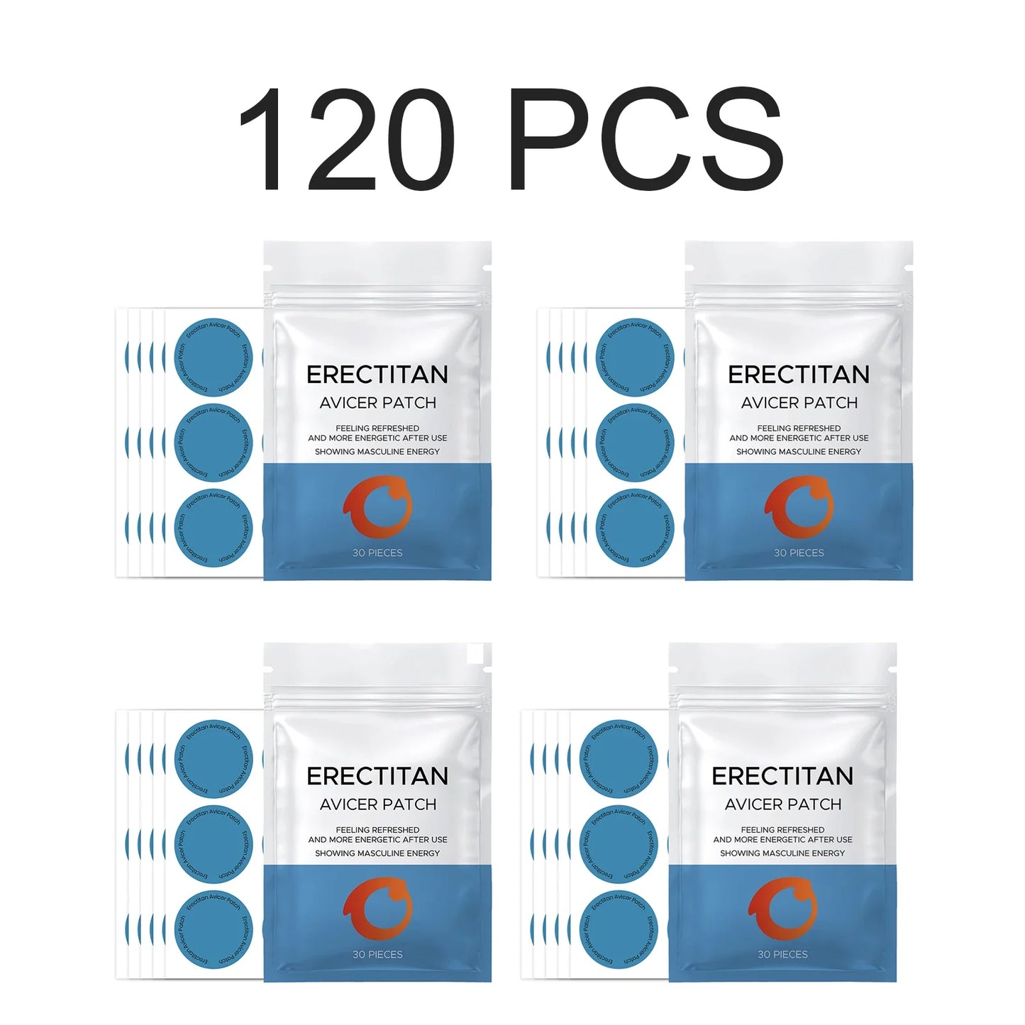 Men's Daily Energy Support Body Patches – 30/60/120 Pack