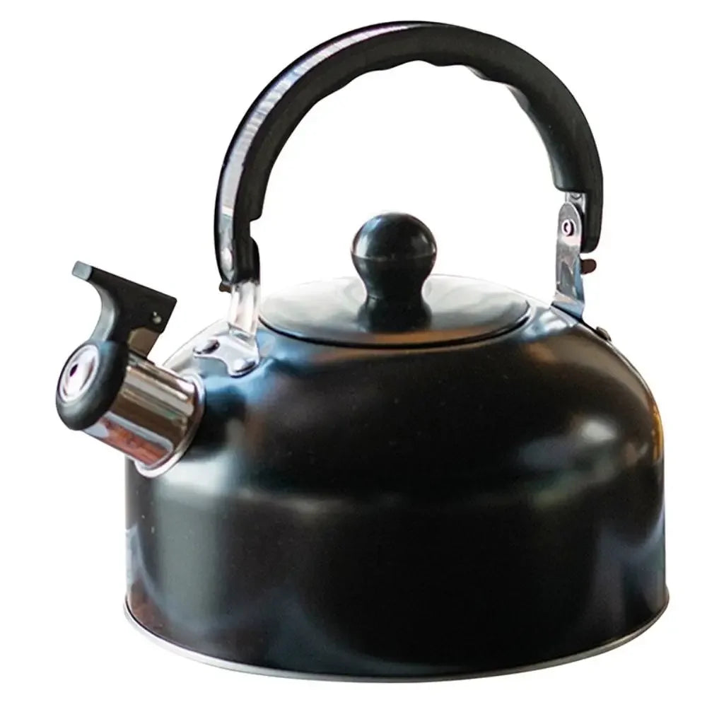 3L Home appliances Electric Stainless Steel tea water Kettle whistling Tea making coffee making Flat bottomed sounding kettle Peaceful Pleasures Health and Wellness black