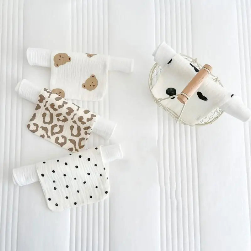 Cartoon Cotton Sweat Towel for Baby Toddler – Absorbent Back Pad