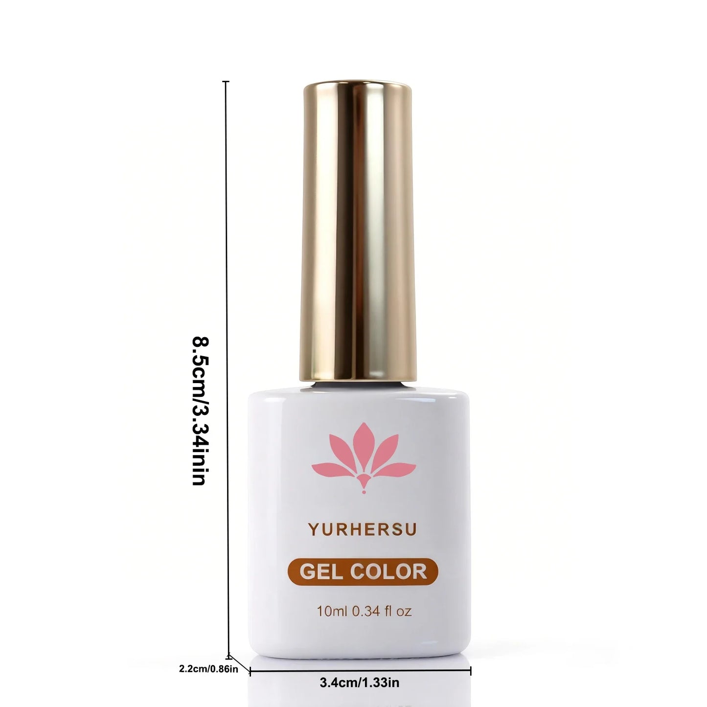 YURHERSU Soak-Off UV LED Gel Nail Polish – Long Lasting 10ml