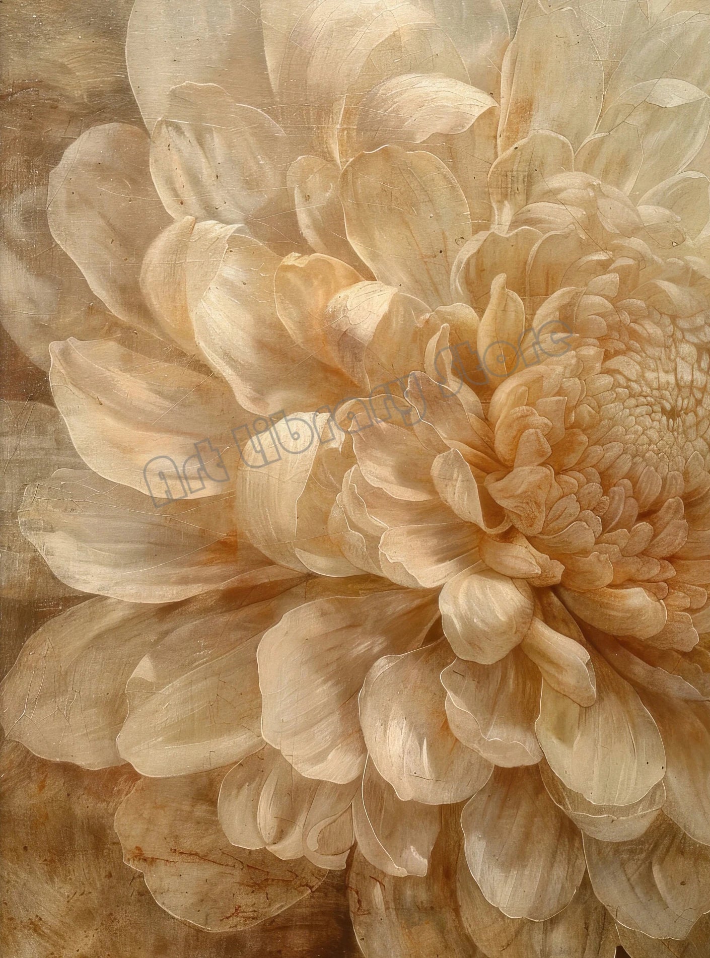 Vintage Flower Magnolia Peony Tulips Fresh Plant Painting on Canvas Poster and Print Minimalist Wall Art Pictures Home Decor Peaceful Pleasures Health and Wellness