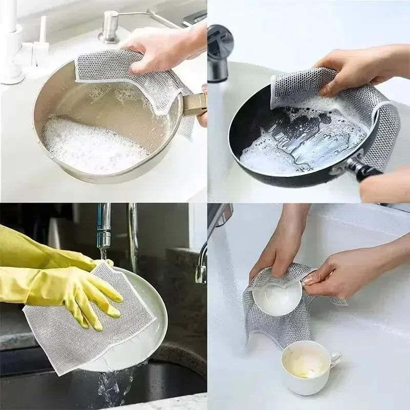 Magic Steel Wire Kitchen Cleaning Cloths 1–20 Pack