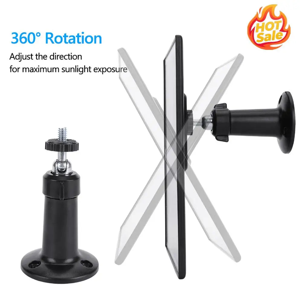 6W Solar Panel Charger for Outdoor Security Cameras | Type-C & DC3.5