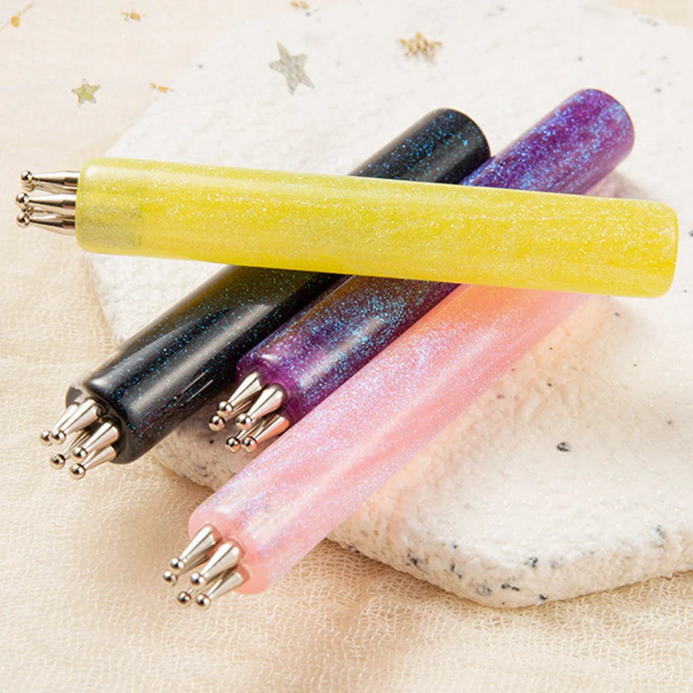 5-Petal Flower Nail Art Dotting Pen | Multi-Head DIY Manicure Tool