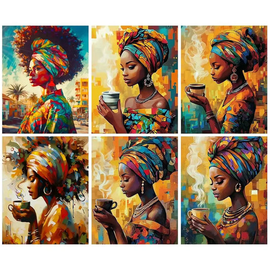 Paint by Numbers Woman Figure Kit – 60x75cm Canvas DIY Art Paint by Numbers Kit Peaceful Pleasures Health and Wellness
