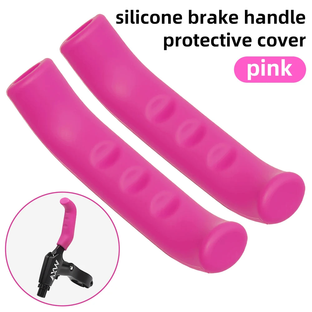 1 Pair Bicycle Brake Handle Protection Cover Silicone Anti-slip