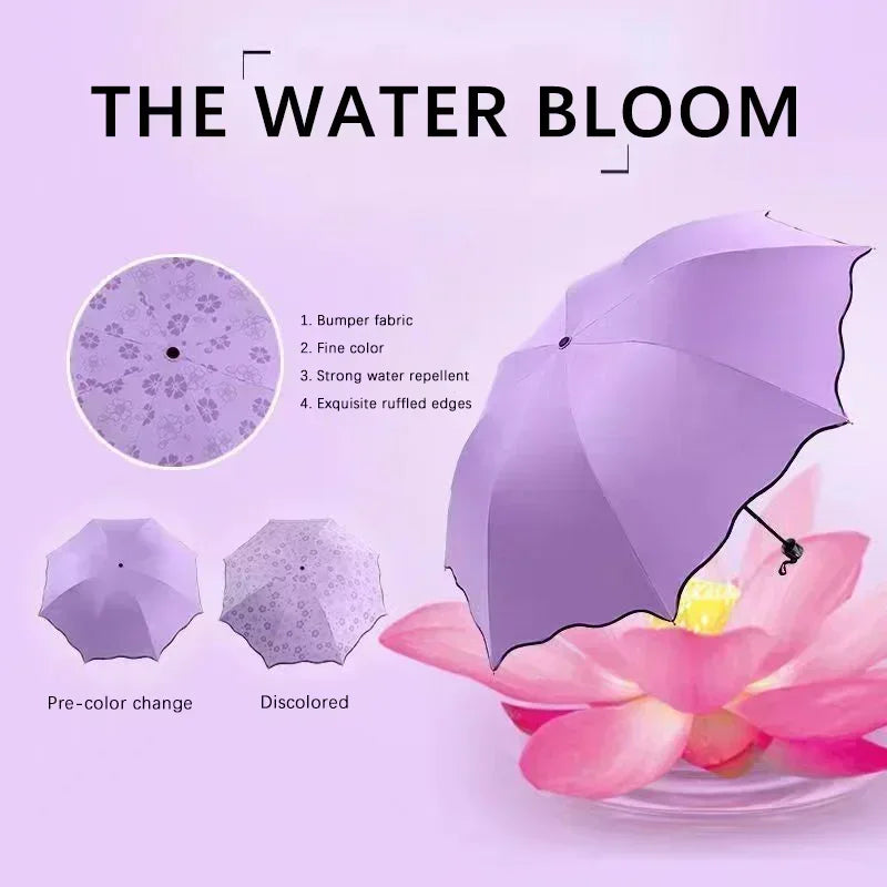 UV Protection Folding Parasol – Sun & Rain Dual Use Umbrella Folding Parasol Umbrella Peaceful Pleasures Health and Wellness