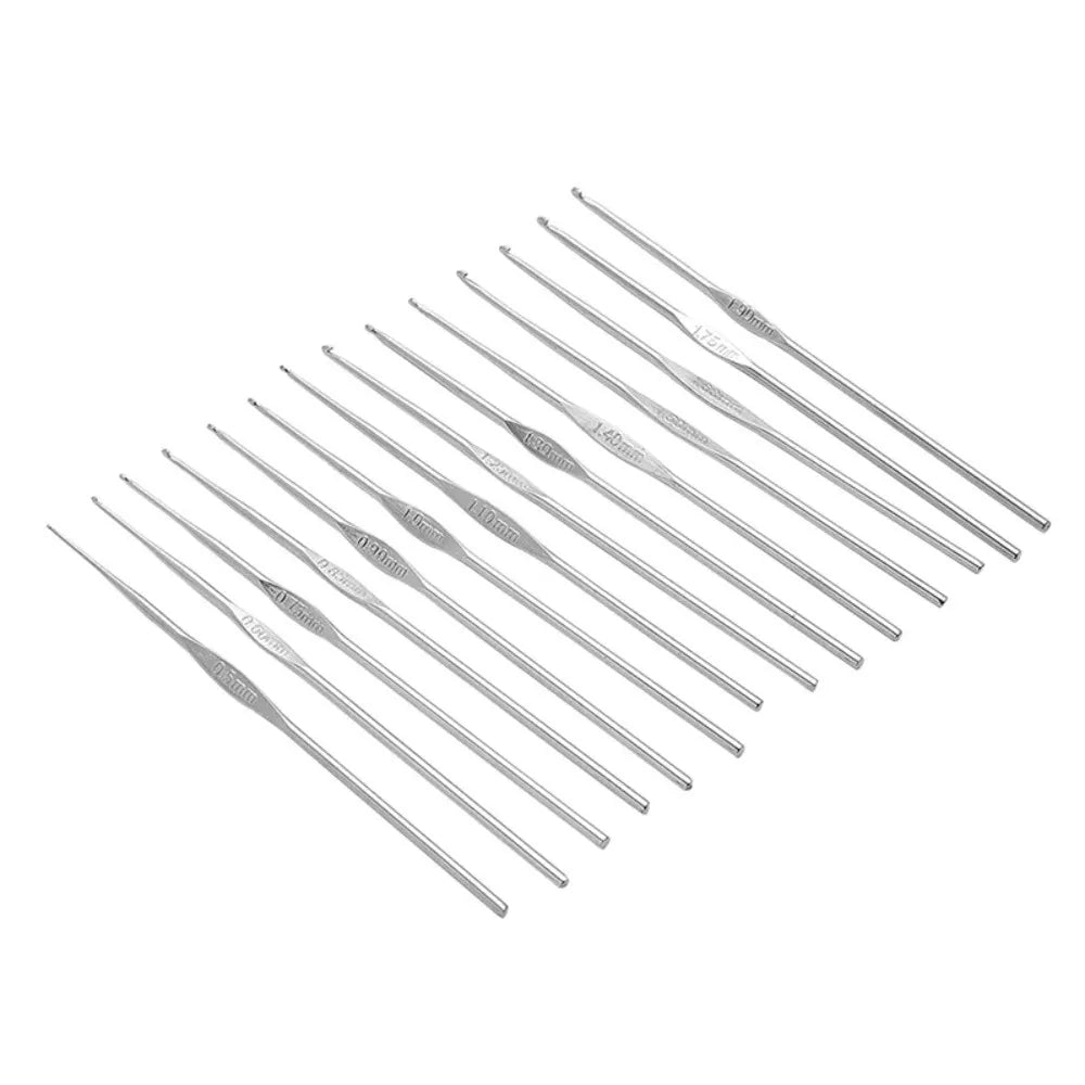 Size 0.5mm-1.9mm Metal Single Head Crochet Hooks Weave Yarn Head Craft Lace Wool Need Tool Crochet for Knitting and Accessories Peaceful Pleasures Health and Wellness