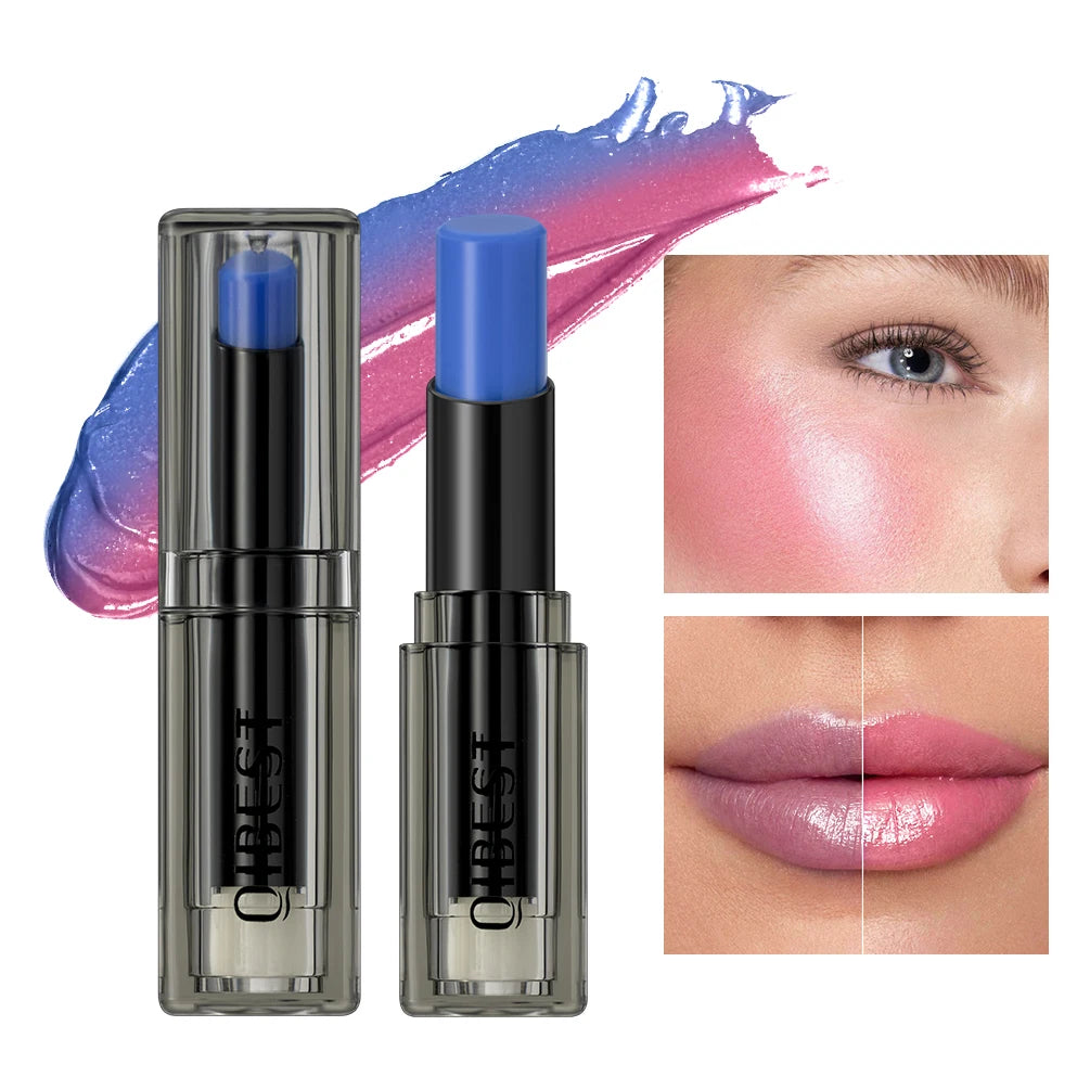 QIBEST Magic Color Changing Lip Stick Moisturizing Long Lasting PH Change Shift Colors Lip Balm Nourish Lip Stain Tint Makeup Peaceful Pleasures Health and Wellness 01