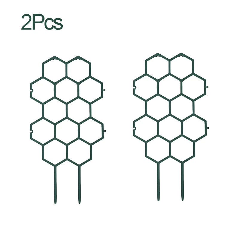 Honeycomb Plant Trellis | Indoor & Outdoor Climbing Support Stake Plant Trellis Stake Peaceful Pleasures Health and Wellness 2Pcs